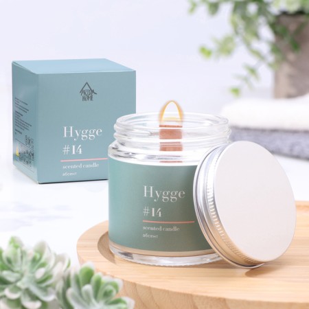 Aromatic candle "Hygge" #14 absinthe, soy wax, in a bank, 90 g-6