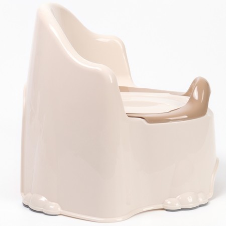 Children's anti -slip “comfort” pot with a lid, a removable bowl, cream color-3