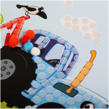 Application from pompons "Blue Tractor"-5