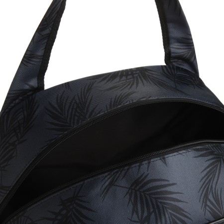 Road bag with a zipper, a suitcase holder, black/gray color-2