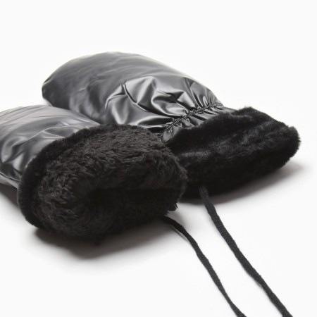 Women's mittens at the claim Minaku shine 24 cm black-2