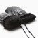 Women's mittens at the claim Minaku shine 24 cm black