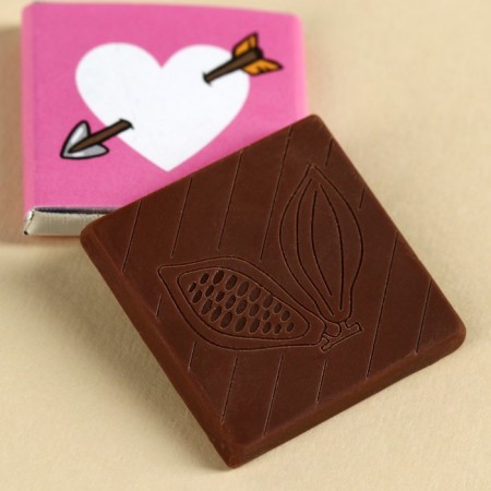 Milk chocolate "Hunting" on a postcard, 5 g.-2