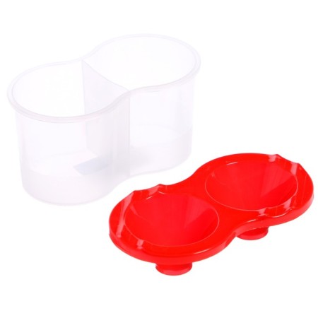Double Calligrata, 150 x 2 ml, with a hand holder, red, red-2