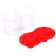 Double Calligrata, 150 x 2 ml, with a hand holder, red, red