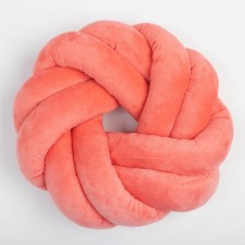 Pillow Estate Ethel, D = 33cm, col. Coral, velor