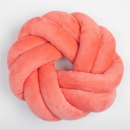 Pillow Estate Ethel, D = 33cm, col. Coral, velor