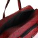 Road bag with lightning, external pocket, long belt, burgundy color