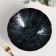 Glass Serving Serving "Filicia", 1.58 l, D = 24 cm, black and blue color with silver