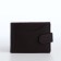 Men's purse on the button, a department for cards, coins, brown color
