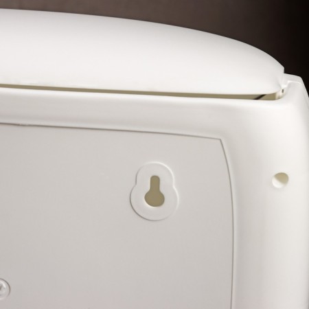 Dispenser for paper towels in sheets, plastic, 27 × 11.5 × 21 cm, white color-5