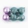 Christmas balls New Year, for the New Year, D = 6 cm, 6 pcs., Blue and pink color
