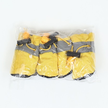 Dog boots "comfort" with weighting, set 4 pcs, size 3 (4, 5 x 3, 5 cm), yellow-4