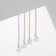 Hanging earrings with rhinestones "chains" elegant, color mix, 5.2 cm