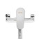 Bath mixer Zein Z2741, pour 30 cm, with a button, cartridge 35 mm, shower set, chrome