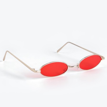 Sunglasses "OneSun", UV 400, pipe 15.5 cm, width 14 cm, 3 x 5.5 cm, red-2