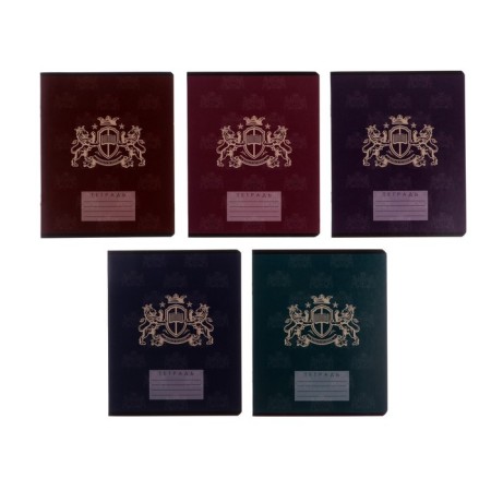 A notebook of 18 sheets in Calligrata "King’s School", cover coated cardboard, offset unit, whiteness 95%, mix