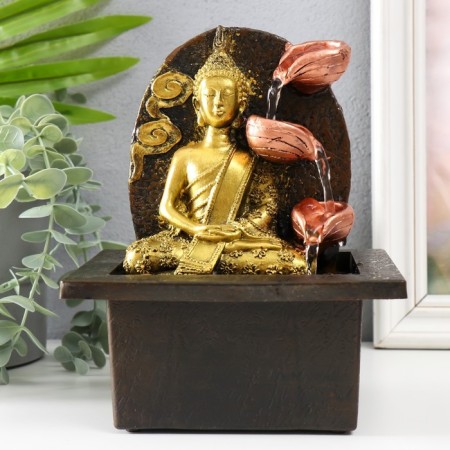 The desktop fountain from the network "Buddha meditates with a fountain" 13x13x20 cm