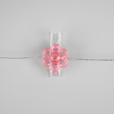 Garland “thread” 2 m dews with nozzles “clothespins”, ip20, silver thread, 20 LED, glow warm white, AAX2-4
