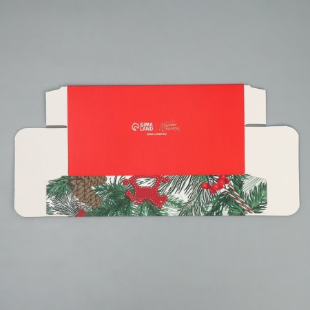 Folding box "needles, cones and toys", 20 x 10 x 5 cm, new year-7