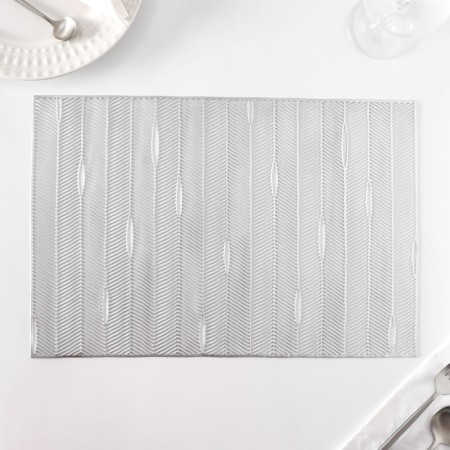 Set of serving napkins on the table "Triumph", 45 × 30 cm, 4 pcs, silver color-4