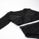 Separate female swimsuit with long sleeves minku Black color, size 48