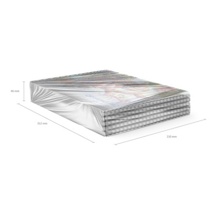 Album for drawing A4, 40 sheets, block 120 g/m², on spirals, Erich Krause "Chameleon", 100% whiteness, detachment for gap, solid substrate-3