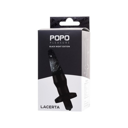 Anal plug Toyfa Popo Pleasure Lacerta with vibration, TPR, Black, 12.1 cm-6