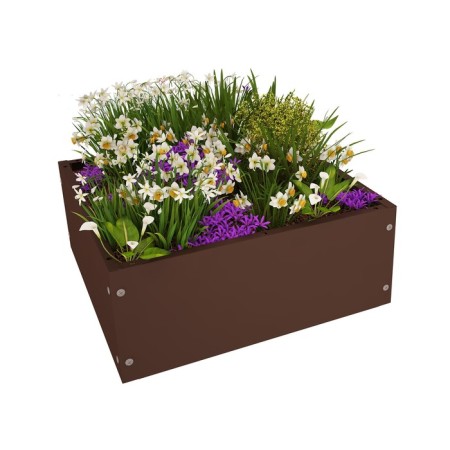 Flower bed, 40 × 40 cm, brown