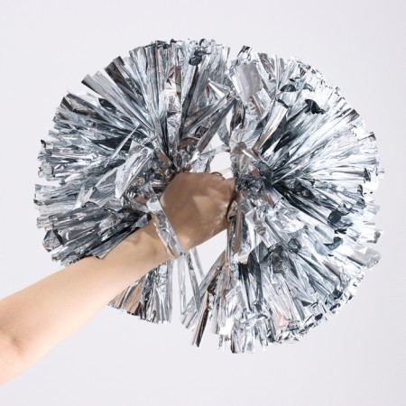 Pompom, silver color