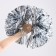 Pompom, silver color