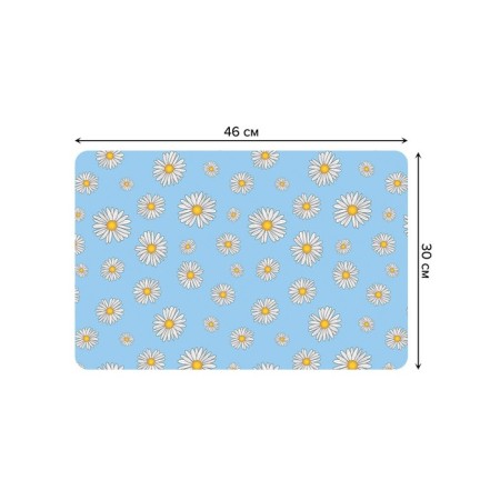 Set of napkins for setting the table "Field chamomile", rectangular, rounded edges, size 30x46 cm, 4 pcs-2