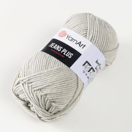Yarn "Jeans plus" 55% cotton, 45% acrylic 160m/100g (49 gray)-1