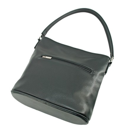 Bag Cross-Bodi with a zipper, black color-2