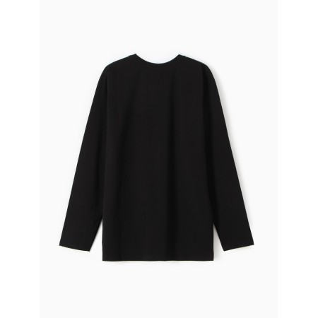 Jumper (Longsliv) Male Minaku: Mood, Black Color, Rr. 48-3