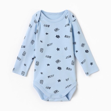 Body baby, blue color, height 62 (1-3 months)