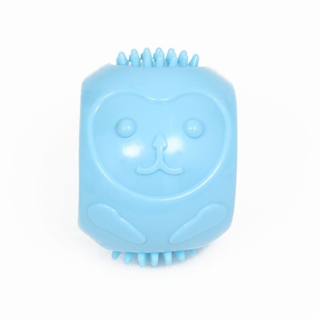 Dog toy "Hedgehog", TPR, massage, 6.5 cm, blue-1