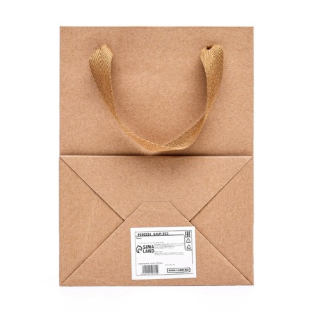 Gift package, with a window, 20 x 15 x 10 cm, craft-2