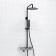 The shower system wasserkraft a114.258.218.cb thermo, tropical shower, thermostat, black