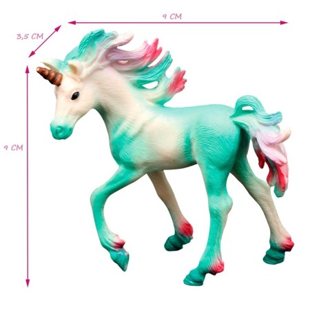 Figure "World of Fantasy: Green Foal-Snowthrough with a Color mane"-2