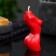 Figure candle "Women's Body No. 1" Red, 9cm