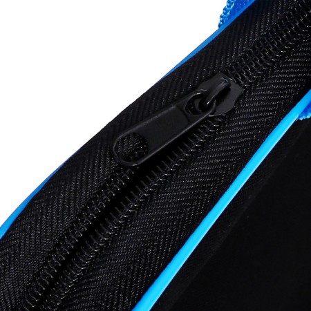 Folder with handles textile A4, 350 x 265 x 45 mm, PMD 2-42 "Office", inner pocket, black/bright blue-3