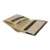 N/k wallet, button, pockets 6, d/coins 1, departments 3, metallic/brown. Fleet