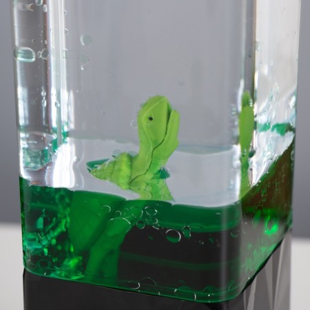 Lava lamp "Turtle" LED 3HAAA, USB green 7x7x23cm-4