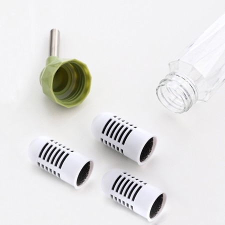 Drill for rodents, 125 ml, fastening-spring, and two replaceable filters, green-1