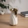 VAZA Ceramics Table "Iker" 19x9 cm, white