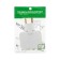 The tee is flat, rotary, 3 sockets, 10a, without a salary, white