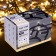 Garland “thread” 10 m, IP65, UMS, dark rubber thread, 100 LED, warm white glow, flicker, 220 V