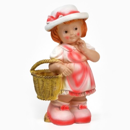 Garden figure "Girl Lisa with a basket" 40x18x13cm-4