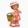 Garden figure "Girl Lisa with a basket" 40x18x13cm